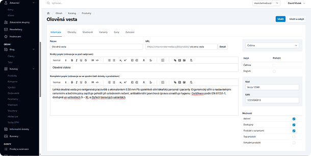 Pokročilá práce s katalogem